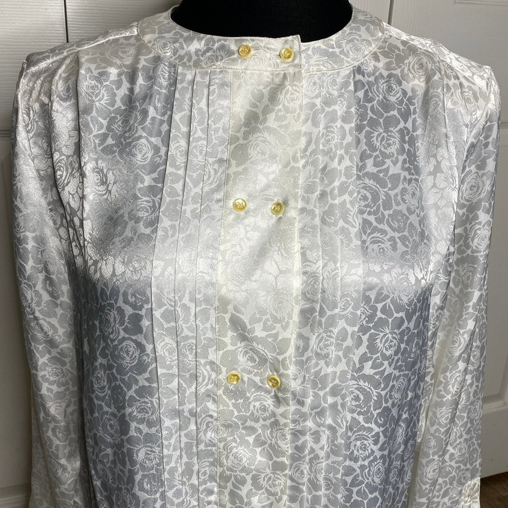 ARGENTI Vintage White Blouse Sz 14 NWT!